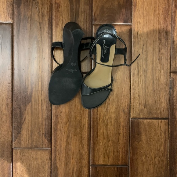 Vintage Wedge Heel Sandals size 9W rock a retro look with these! - Picture 4 of 5